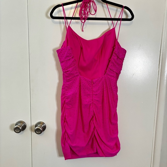 Sparkly Fuchsia Pink Women's Dress Size 4 - Picture 5 of 12